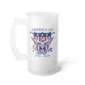 America's 250th Patriotic Eagle Frosted Glass Beer Stein