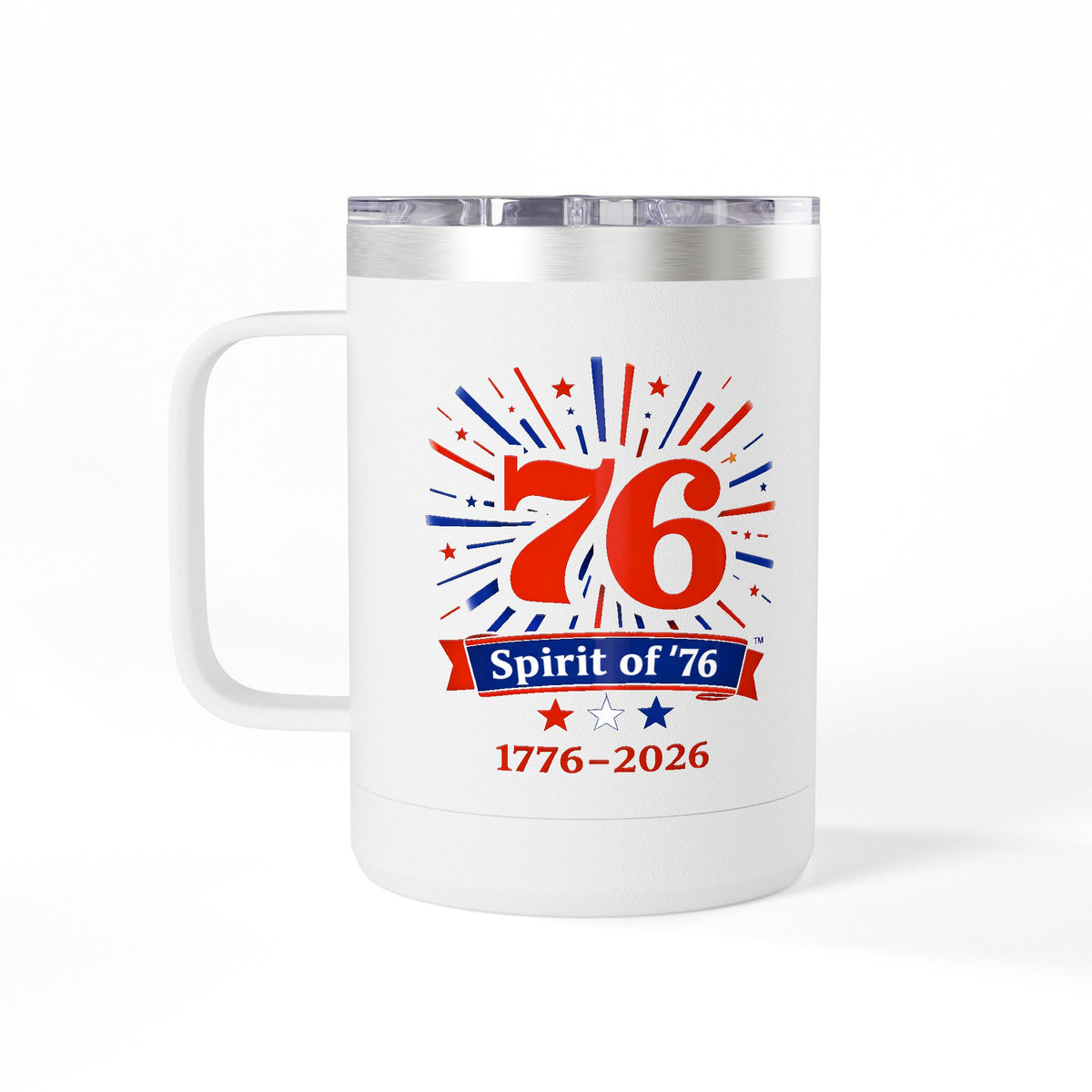 The Spirit of '76 Steel Mug Tumbler, 15oz