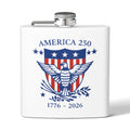 America 250 Patriotic Eagle Stainless Steel Hip Flask